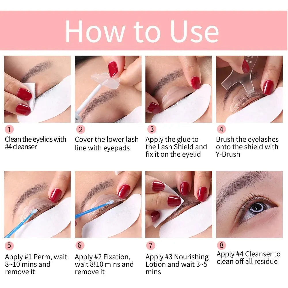 Upgrade Version Lash Lift Kit Lifting Eyelashes Lasting 6-8 Weeks Calia Perm Eyelash Enhancer Makeup Tools