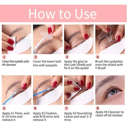 Upgrade Version Lash Lift Kit Lifting Eyelashes Lasting 6-8 Weeks Calia Perm Eyelash Enhancer Makeup Tools
